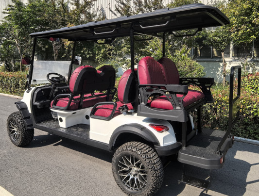 Гольфкар GreenCamel Сонора A42L (4+2, 4kW AC, R14 литые) LUX lifted белый