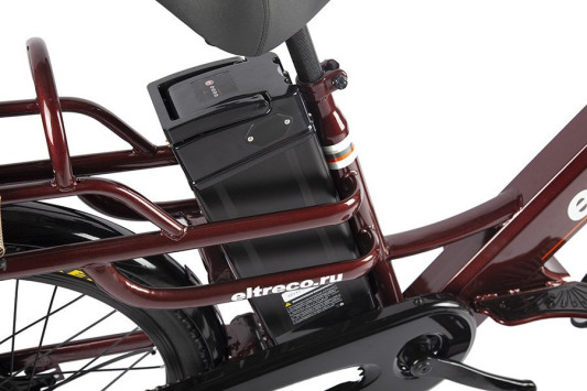 Электровелосипед GREEN CITY e-ALFA LUX, красный
