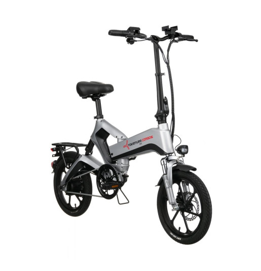Электровелосипед Yokamura Combo c подвеской, серый