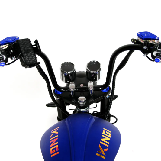 Электрический скутер Ikingi Chopper синий