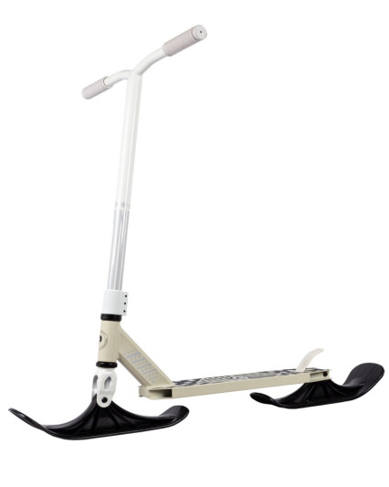 Трюковый самокат-снегокат PLANK CYCLE, белый
