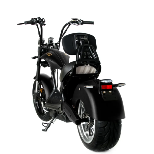 Электрический скутер Ikingi Chopper черный