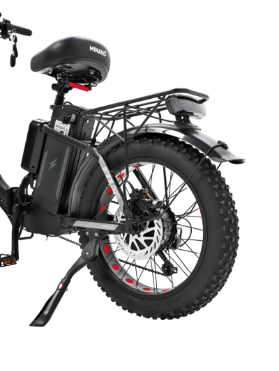 Электровелосипед Minako F11 Dual, черный